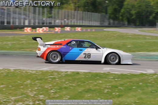 2008-04-25 Monza 080 Classic Endurance Racing - Hinderer - BMW M1 1979